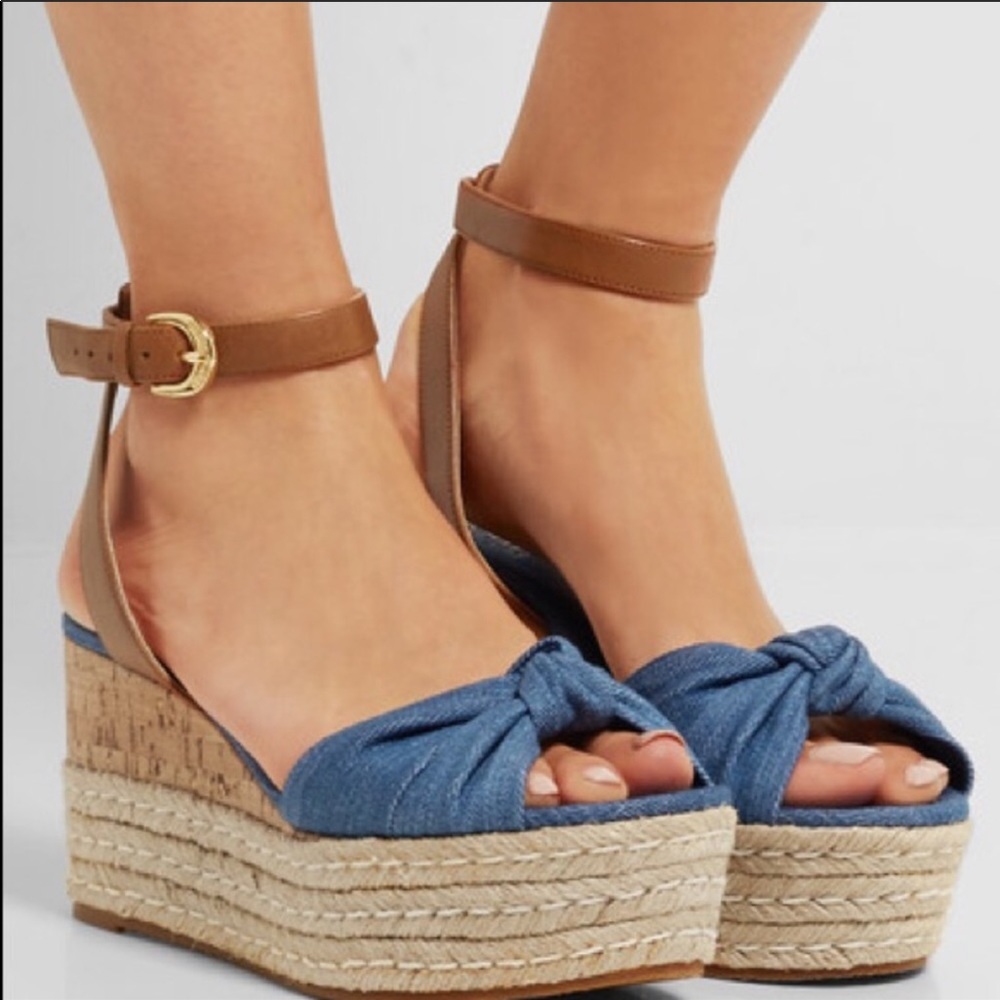 MICHAEL KORS Maxwell Mid-Wedge Denim